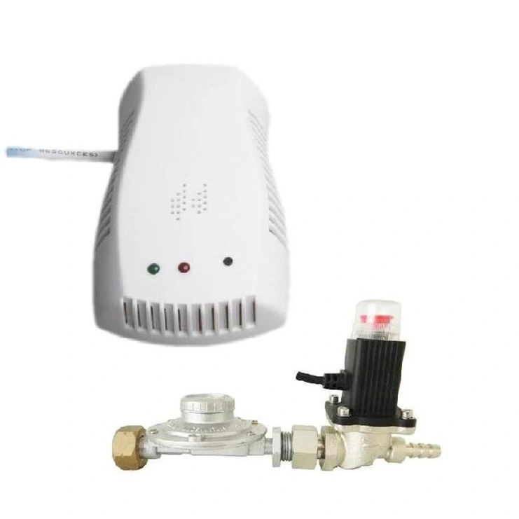 High Quality Wired Gas Detector Alarm with Gas Solenoid Valve