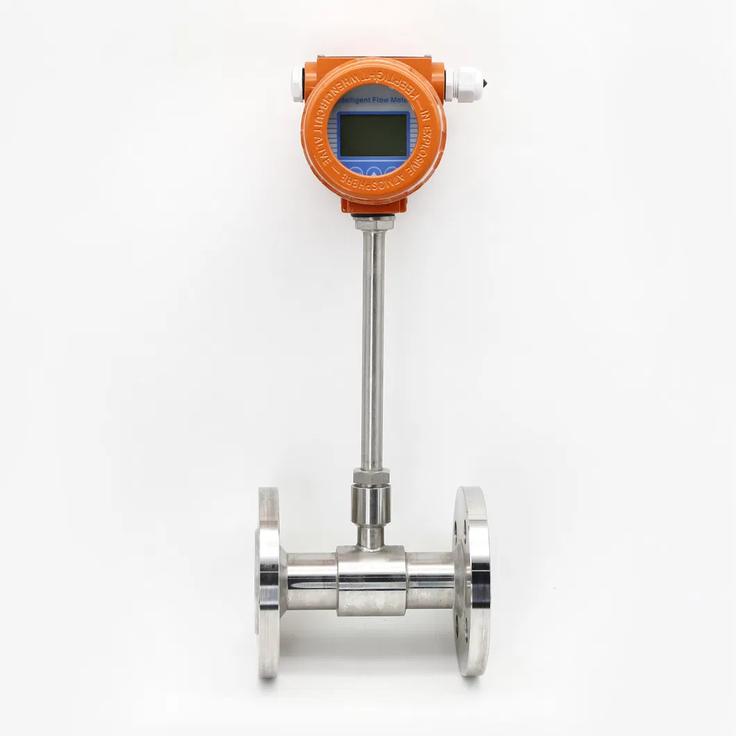Thermal Gas Mass Flowmeter Micro Flow Compressed Air Oxygen Nitrogen Argon Methane Flowmeter Meter DN50plug in Type
