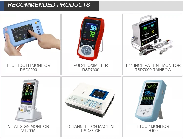 100% New Smallest and Exquisite Handheld 3.5inches Portable Vital Sign Monitor Patient Monitor with SpO2, Temp, NIBP 3 Parameters
