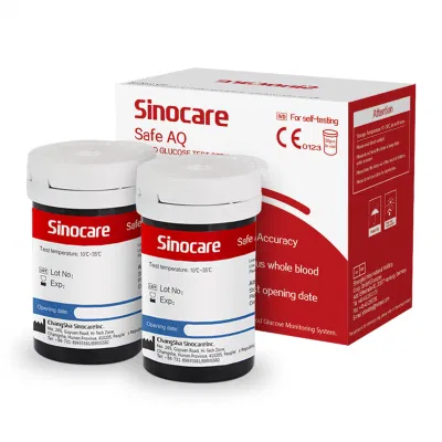  Sinocare Medical Supply Medidor de glucosa en sangre Glucometer tiras reactivas Glucometro Sensores de glucosa Glycemie Strip