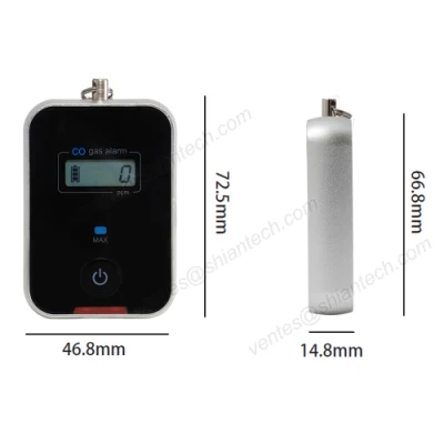  Tamaño compacto pequeño Alarma de monóxido de carbono/Monitor/Detector, SA-V1000 de la alarma de gas CO