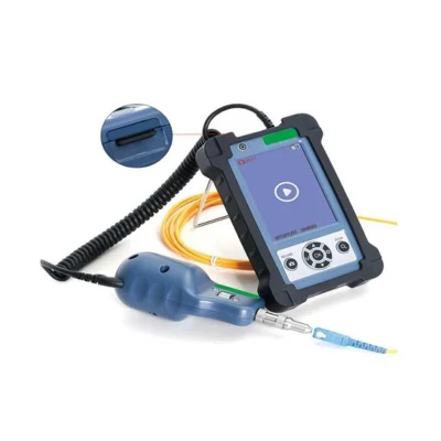  Equipo de limpieza de fibra óptica portátil Sonda de inspección óptica Flk-FIP-600p
