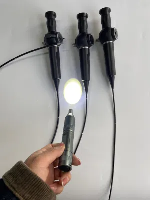 Microscopio óptico de mano con tubo flexible, lente de cámara 4mm, función de enfoque, sonda 1m