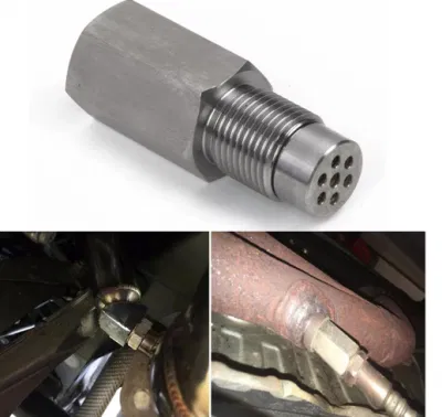 Filtro de extensión de oxígeno O2 Extensor del conector del sensor interno de separador de rosca M18*1.5 Miniatura Adaptador convertidor catalítico en el interior