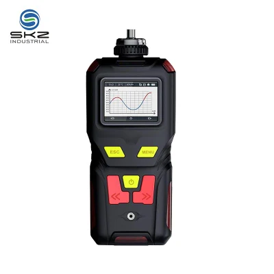  Alarma de fuga de gas H2S-4-Sulfuro de hidrógeno Skz2050 Detector electrónico de gas Sistema de alarma de gas sensor detector de gas