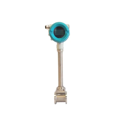  Fabricación calibración Aire comprimido a alta temperatura digital oxígeno gas Vortex Caudalímetro