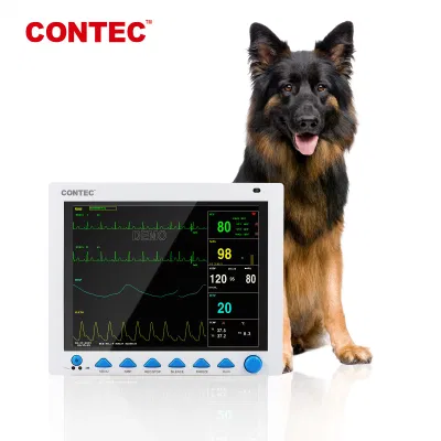  Monitor de paciente de instrumentos médicos multiparamétricos para clínicas veterinarias
