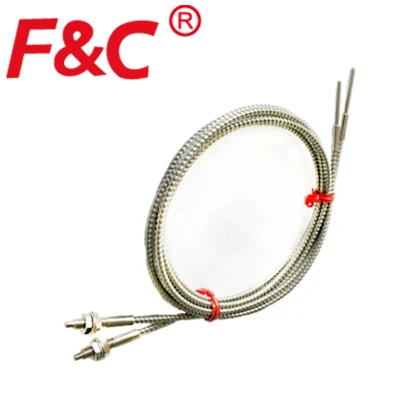  Ffgt-410 Fibra óptica de vidrio de 350 grados M4 de alta temperatura del sensor de fibra