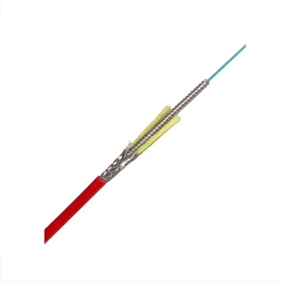  Cable de fibra óptica blindado de núcleo único para el monitor de sensor de temperatura Sistema
