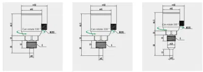  CE aprobada sustituir el interruptor térmico tradicional Sensor de temperatura del flujo integrado
