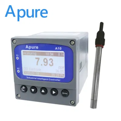  Apure portátil en línea de oxígeno disuelto medidor de análisis para acuario con Sensor de DO