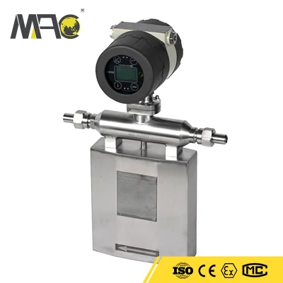 0.1 grado de precisión Macsensor competitivo precio forma de V de aceite de Bunker médico oxígeno medidor de caudal másico de Coriolis