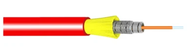 Cable de fibra óptica de detección de temperatura distribuida funda ignífuga simple Modo cable de fibra óptica