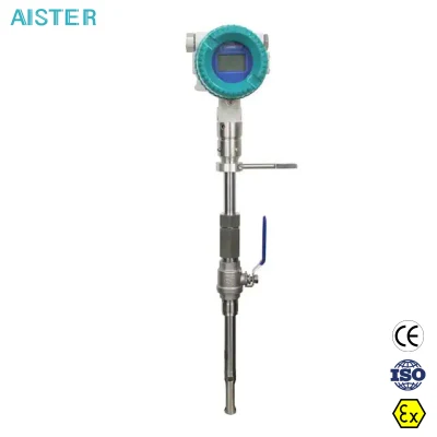  Alta temperatura Tipo de inserción Digital masa térmica Gas flujo de aire Sensor del medidor