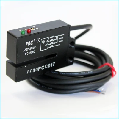  Sensor óptico de etiquetas universal F&amp;C para máquina de embalaje