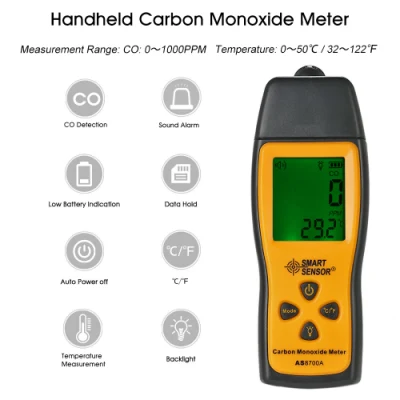 As8700A Escuela Casa fábrica de monóxido de carbono