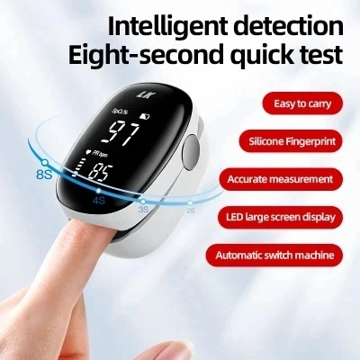 Lk85 Pulso Detector de oxígeno en sangre medición de la frecuencia cardíaca Oxímetro dedo Pinza prevenir epidemias oximetría sangre oxígeno saturación Monitor Lk85