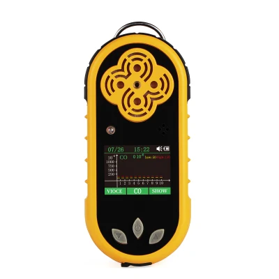  Minas de Carbón 4 monitor de computadora de mano de Gas analizador portátil de sensor electroquímico 4 en 1 CH4 O2 H2s compañeros Ex Multi detector de gas de oxígeno