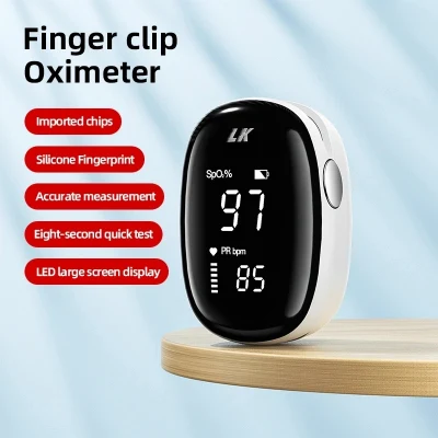  Lk85 Pulso Detector de oxígeno en sangre medición de la frecuencia cardíaca Oxímetro dedo Pinza prevenir epidemias oximetría sangre oxígeno saturación Monitor Lk85