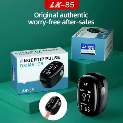 Lk85 Pulso Detector de oxígeno en sangre medición de la frecuencia cardíaca Oxímetro dedo Pinza prevenir epidemias oximetría sangre oxígeno saturación Monitor Lk85