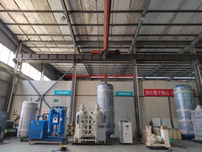 Dispositivo de generación de 60nm3/H oxígeno con agua refrigeración compresor de oxígeno Booster