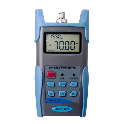Fuente de Láser Óptico Jw3216 Medidor de potencia 1310 nm/1490nm/1550nm/1625nm de longitud de onda ópticas de identificación de los precios del medidor de potencia