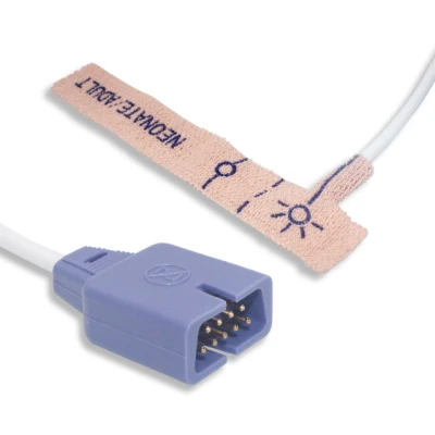 Sonda de oxígeno para sangre desechable para adultos/neonatos Medke sensor de oxígeno médico SpO2 Compatible Nelcor