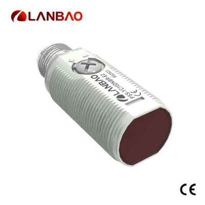  LANBAO M18 reflexión difusa de plástico de 100mm PNP NPN 10-30 VCC Sensor Fotoeléctrico CE