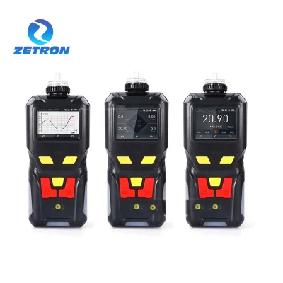  Zetron Ms400 Handheld 4en 1 Detector multigas ir catalítico PID Sensor electroquímico para O2 H2 H2S NH3 lel Co CH4 CO2