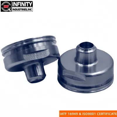  Conectores de sensor de mecanizado CNC para sensor de flujo térmico con ranura giratoria.