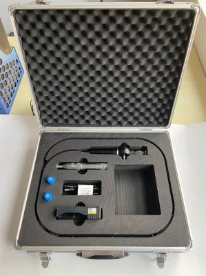 Microscopio óptico de mano con tubo flexible, lente de cámara 4mm, función de enfoque, sonda 1m