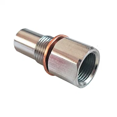  Sistema de escape de fábrica Mini catalizador de enchufe de sensor de oxígeno recto Adaptador