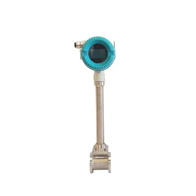 4-20mA Medidor de flujo de aire comprimido digital oxígeno CO2 hidrógeno O2 Vortex Caudalímetro