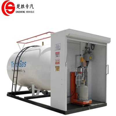 Mini 2,5 t gas de cocina de estación de llenado del depósito de gas Skid 5000L de la estación de cisterna de gas 5m3 de la estación de GAS GAS