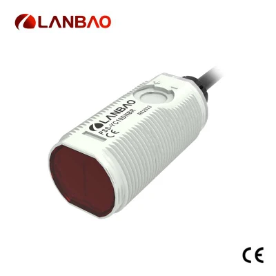  LANBAO M18 de la supresión de fondo de plástico de 10cm 10-30VDC fotoeléctrico PNP Sensor óptico