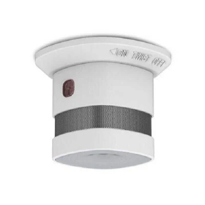  precio de fábrica del sensor óptico de tamaño mini Detector de humo con batería de 10 años