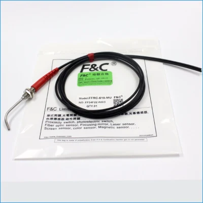  Ffrc-610-Mu F&amp;C sensor de fibra óptica coaxial difusa de forma curva