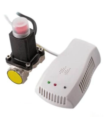  Alarma de detector de gas con cable de alta calidad con válvula de solenoide de gas