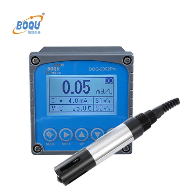  Perro Boqu-2092PRO el trabajo de Control de la comunidad en línea de agua Hacer la medición de oxígeno disuelto del sensor medidor transmisor
