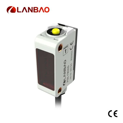  LANBAO Refletion difuso de plástico pequeño Sensor óptico de PSE-BC10 de detección de gran angular de 10cm.