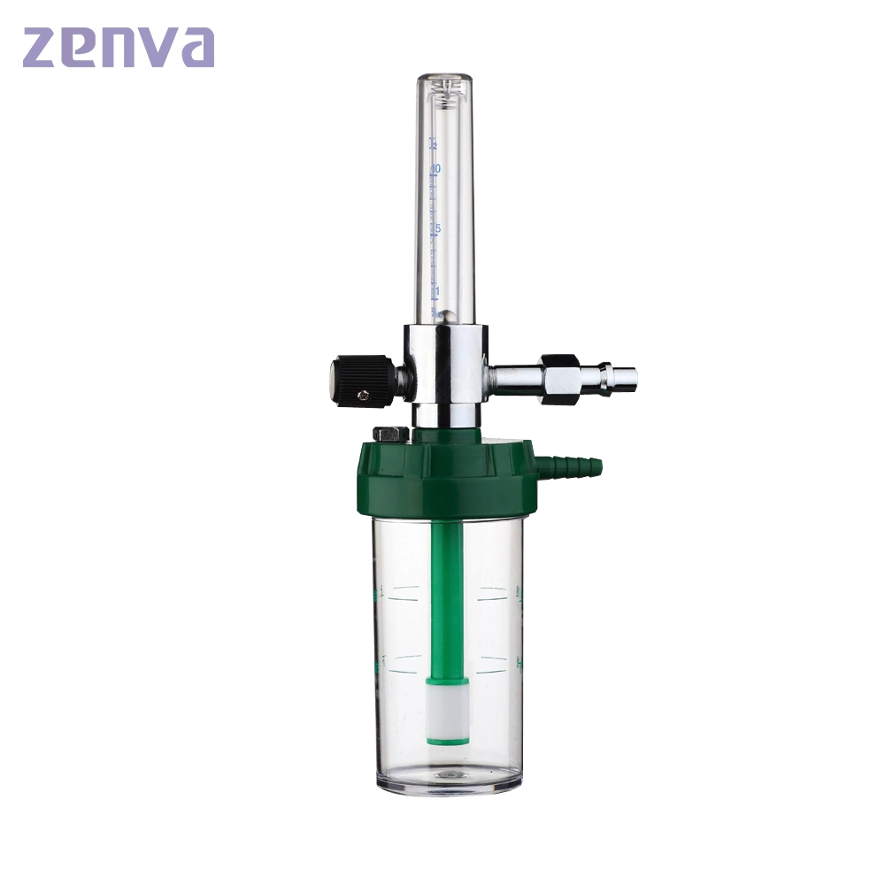 Medical Oxygen Cylinder Regulator Flow Meter with Humidifier Bottle