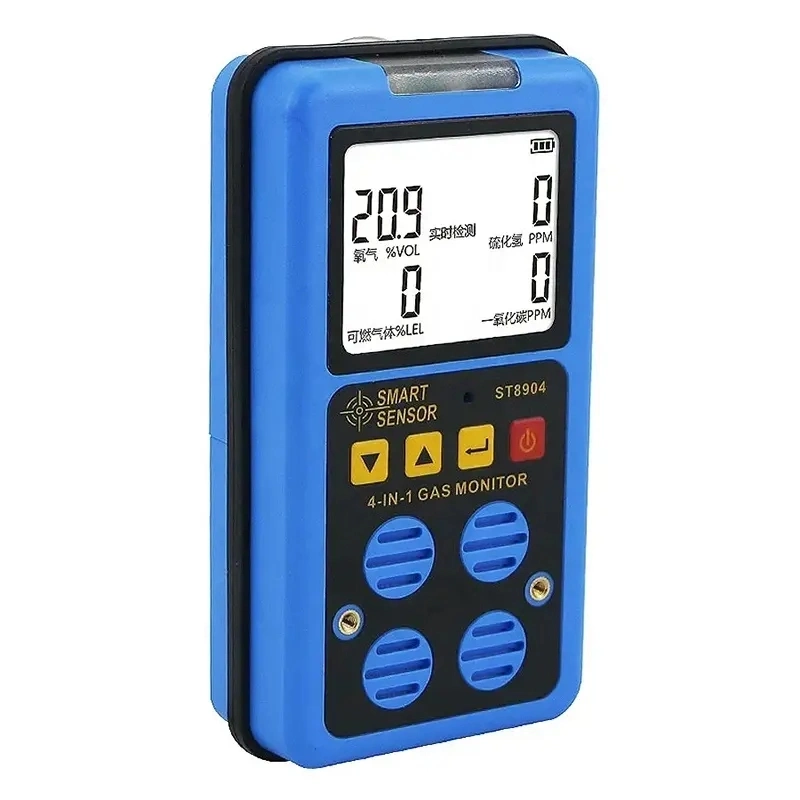 St8904 Portable Gas Analyzer 4-in-1 Harmful Oxygen Gas Detector