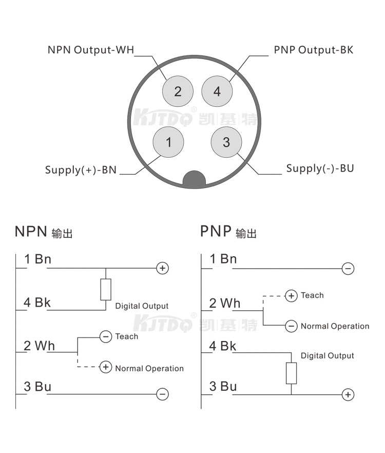 Optical Detection Label Sensor for Label Printing Kjt-Fs3-40nt