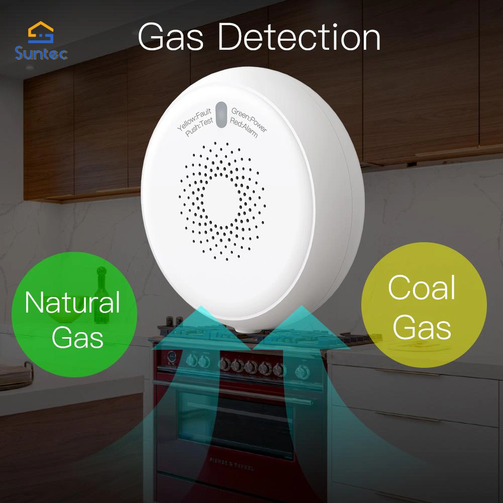 Smart Home Zigbee Gas Sensor Detetor Smoke Detector