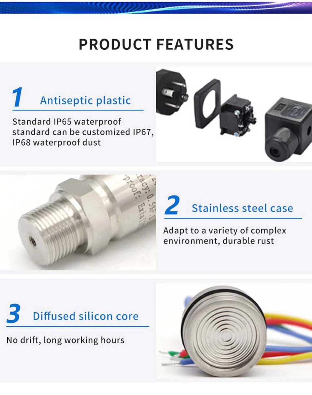 Atech Pressure Transducer PT201 Pressure Sensor