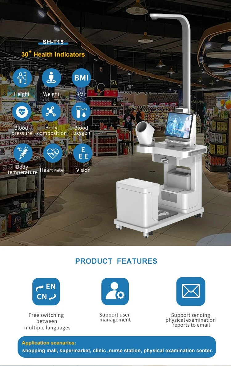 Factory Price Sh-T15 Healthcare Kiosk Innovative Self-Service Machines