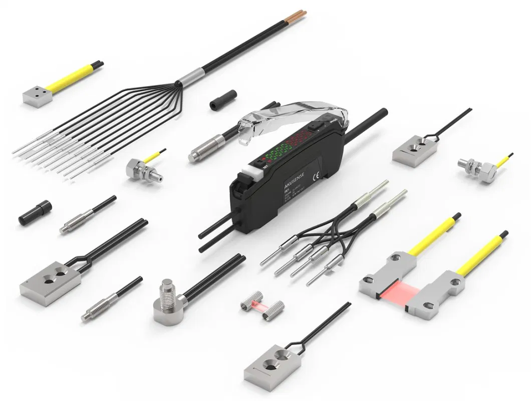 Popular Diffuse Reflection Fiber Optic Component Sensor Checking The Pitch Hole