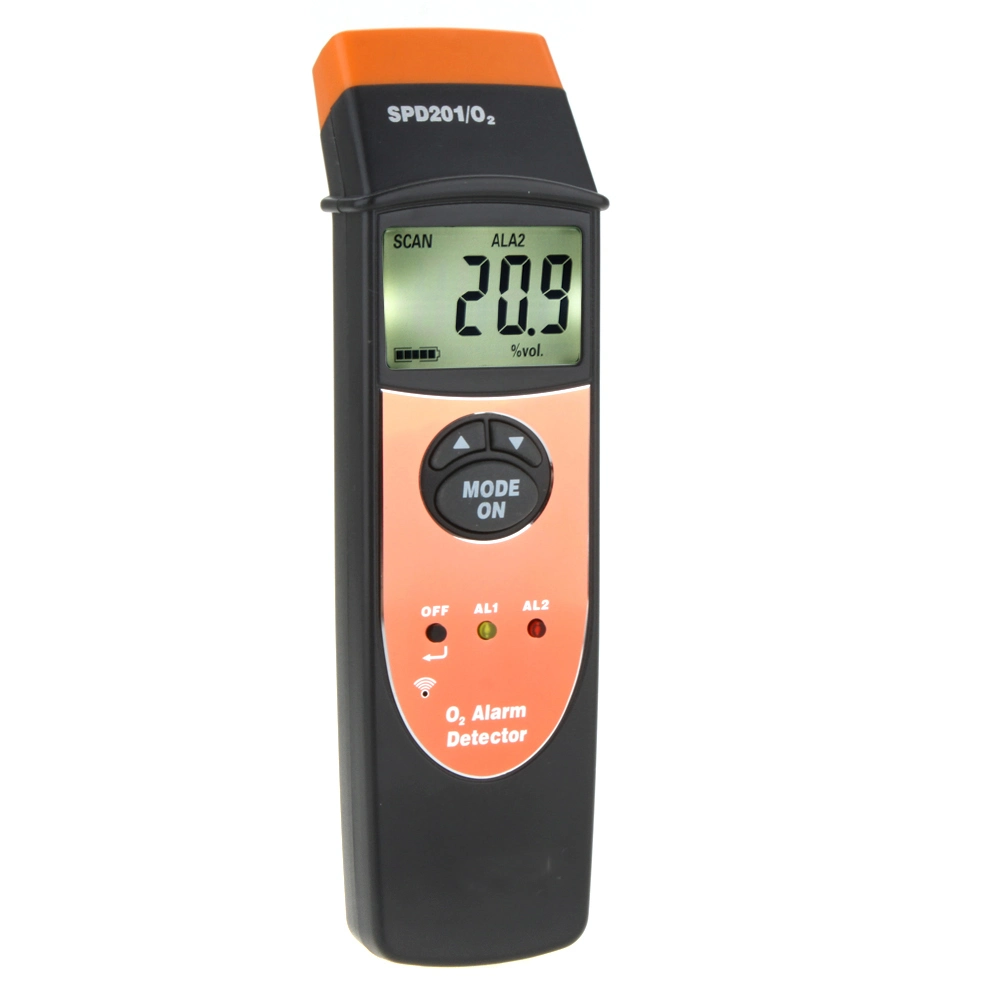 Gas Detector Oxygen Content Detector Gas Alarm with Measuring Range 0 to 25% Vol