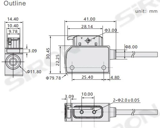 Siron K002 Fiber Amplifier Sensor High Quality Optical Fiber Sensor Amplifier Phototransistor