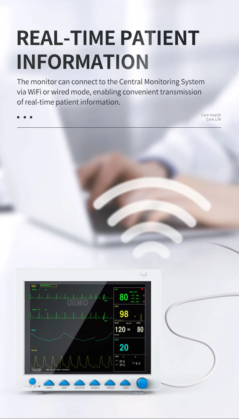 Contec Cms7000plus Touch Screen Patient Monitor CO2 NIBP Hospital Patient Monitoring Device